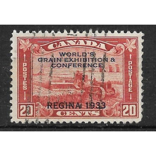 Canada - Scott / Unitrade #203 Used, Fine to Very Fine - Harvesting Wheat Overprint