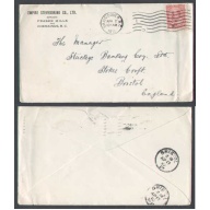 Canada-cover #5597-2c to England-Vancouver,BC-Apr 2 1910-Empire letter rate-