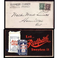 Canada-cover #13111-2c+1c-advertising-Redpath Sugar-Hamilton & Palmer