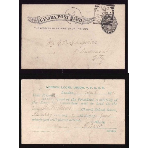 Canada-cover #14326-1c-Middlesex cnty-London Squared-Ju 9 1896-announce