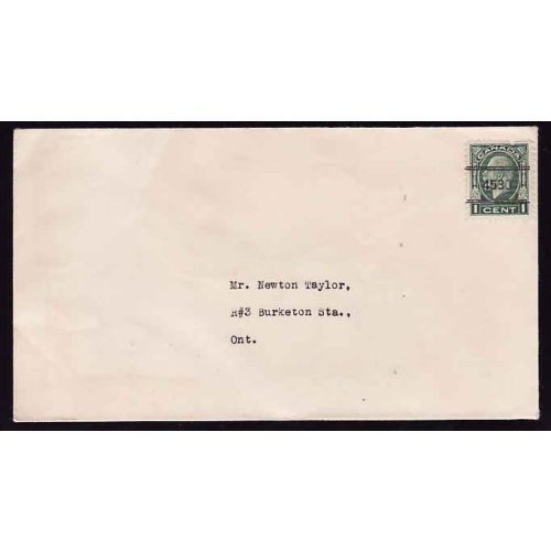 Canada-cover #12878-1c KGV precancel #4590-pays domestic printed matter