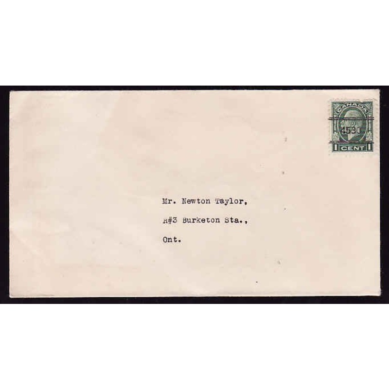 Canada-cover #12878-1c KGV precancel #4590-pays domestic printed matter