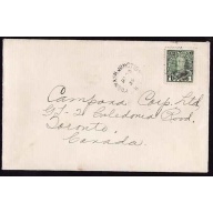 Canada-cover #11876-1c KGV-Pugwash Junction, NS  - Jan 23 1936 -
