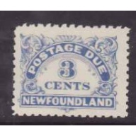 Newfoundland-Sc#J3- id40-unused og NH 3c ultramarine Postage Due-1939-perf 11x9-