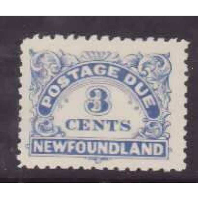Newfoundland-Sc#J3- id40-unused og NH 3c ultramarine Postage Due-1939-perf 11x9-