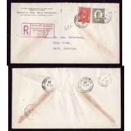 Canada-cover #14347-10c+3c regd-York-Toronto-Fe 8 1935- Hospital