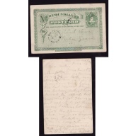 Newfoundland cover- id#35-1c PofW postal stationery [P3]-Dildo Ja 2