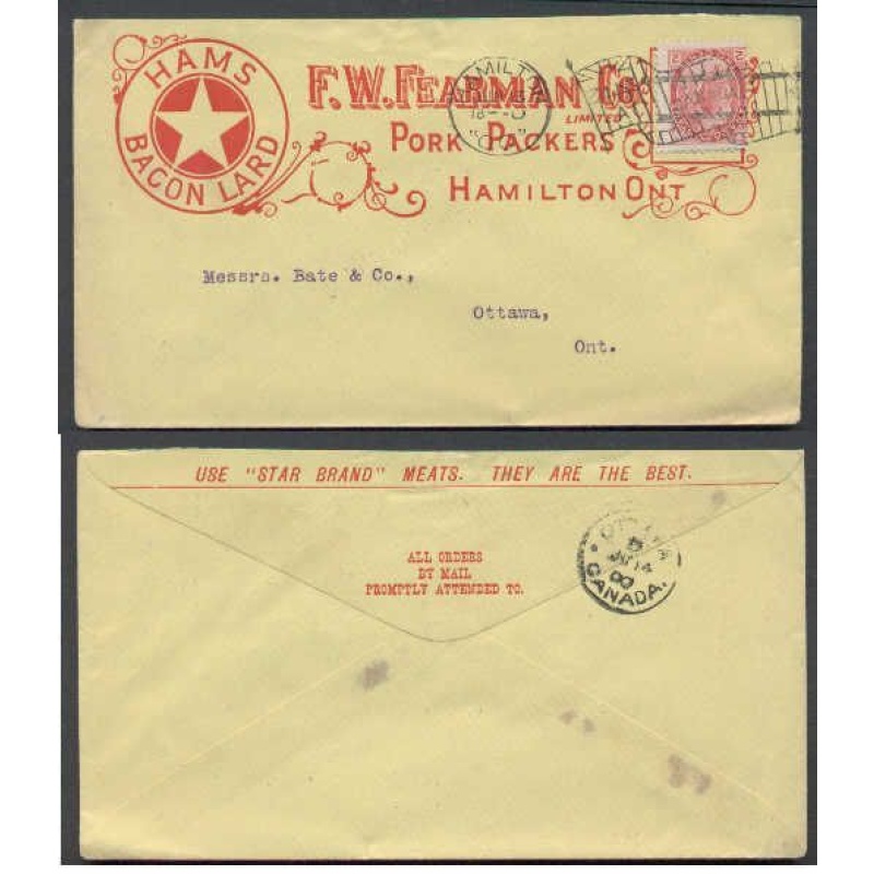 Canada-cover #4378-2c-Wentworth Cnty-Hamilton,Ont-Jun 13 1900-Illustrated adv
