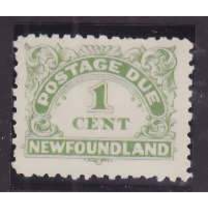 Newfoundland -Sc#J1a- id70-unused hinged og 1c Postage Due-1939-perf 10-10.5