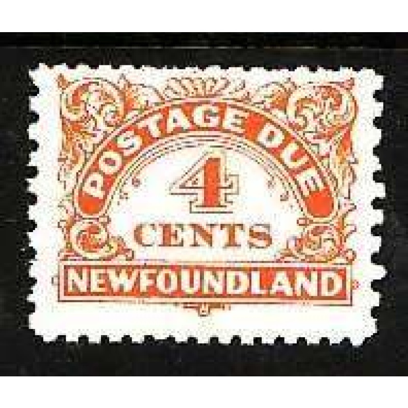 Newfoundland-Sc#J4- id16-unused NH 4c Postage Due-1939-some rough