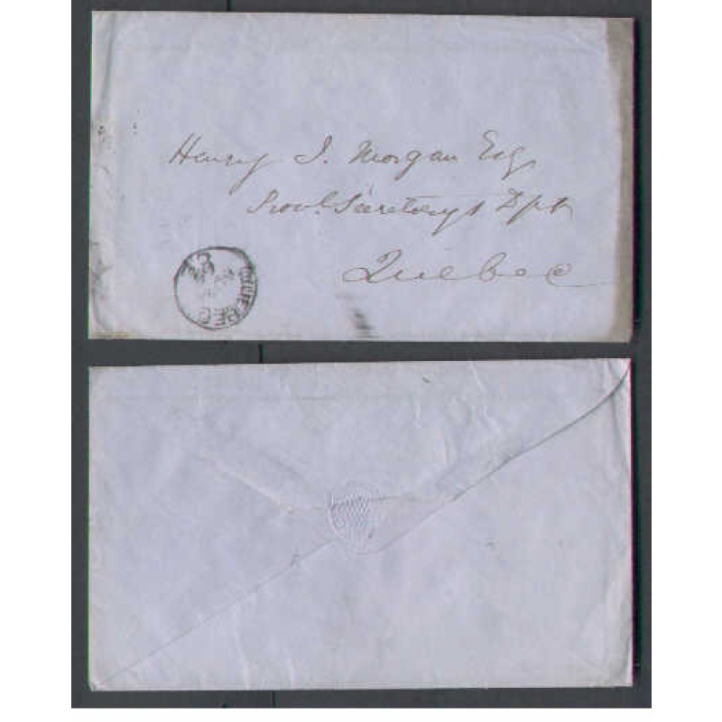 Canada-cover #5039-Stampless-Quebec,CE-Au 31 1865-no rating-not marked Free