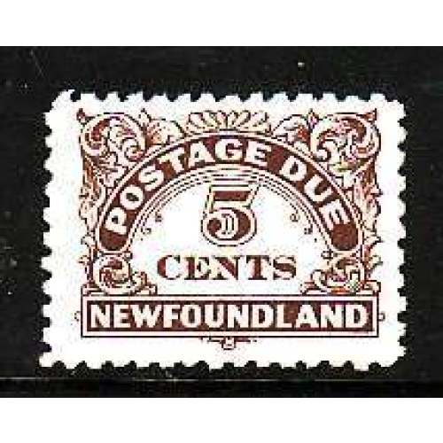 Newfoundland-Sc#J5- id7-unused NH 5c Postage Due-1939-
