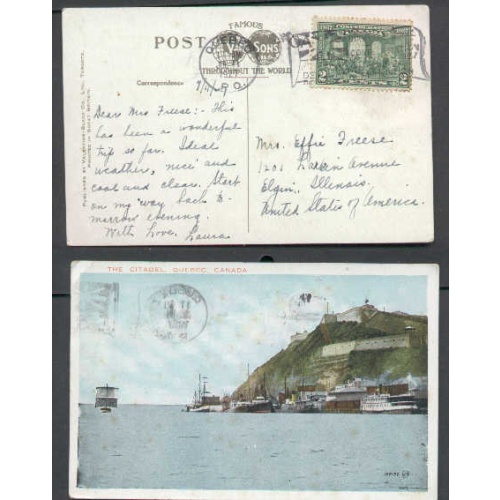 Canada-cover #4835-2c-Quebec, PQ-Jul 11 1927 -Flag slogan-Diamond Jubilee