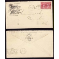 Canada-cover #10065-adv-2c Tercentenary-Montreal,Que-Sep 11 1908-Gurney-