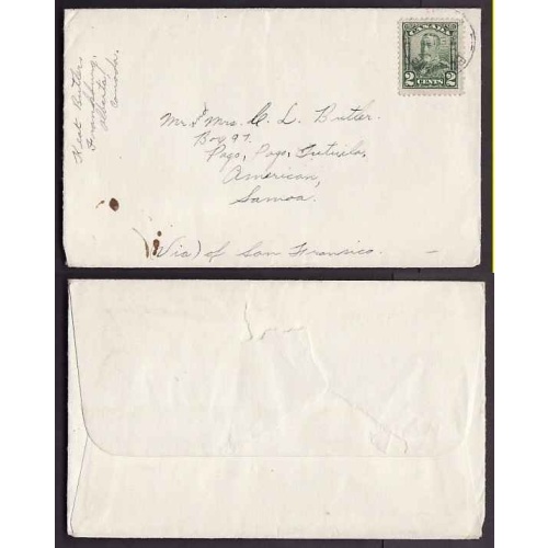 Canada-#9466-2c KGV scroll to Samoa-Blackie, Alberta-Fe 10 1930-2c franking p