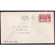Canada-cover #10331-3c KGV Silver Jubilee-Middlesex Cnty-London, Ont-May 4 1935