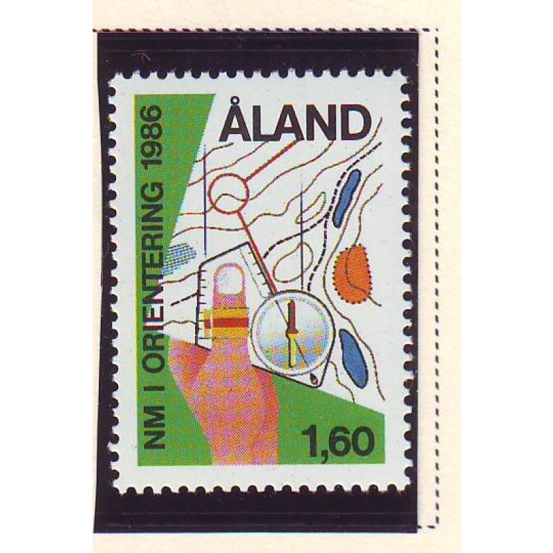 Aland Finland Sc 24 1986 Orienteering stamp mint NH