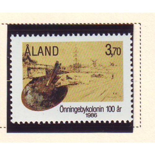 Aland Finland Sc 25 1986 Artists Colony stamp mint NH