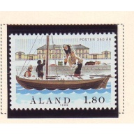 Aland Finland Sc 29 1988 Mail Barrels & Ship stamp mint NH