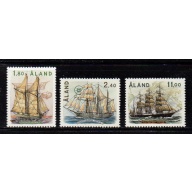 Aland Sc 31-33 1988 Sailing Ships  stamp set mint NH