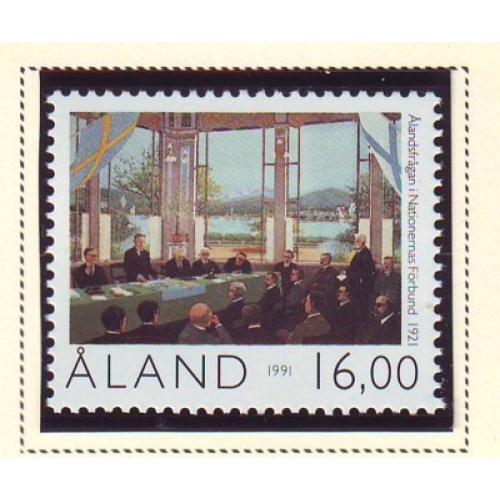 Aland Sc 59 1991 70th Anniversary Autonomy stamp mint NH