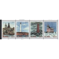 Aland Sc 64-67 1992 Lighthouses stamp set mint NH
