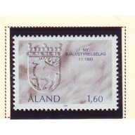 Aland Finland Sc 71 1993 Coat of Arms stamp mint NH