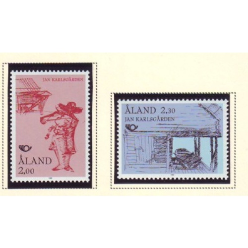 Aland Finland Sc 73-74 1993 Nordic stamp set mint NH