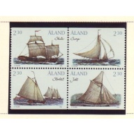 Aland Finland Sc 109-112 1995 Cargo Ships stamp set mint NH