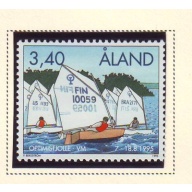 Aland Finland Sc 118 1995 Dinghy Racing Championships  stamp mint NH