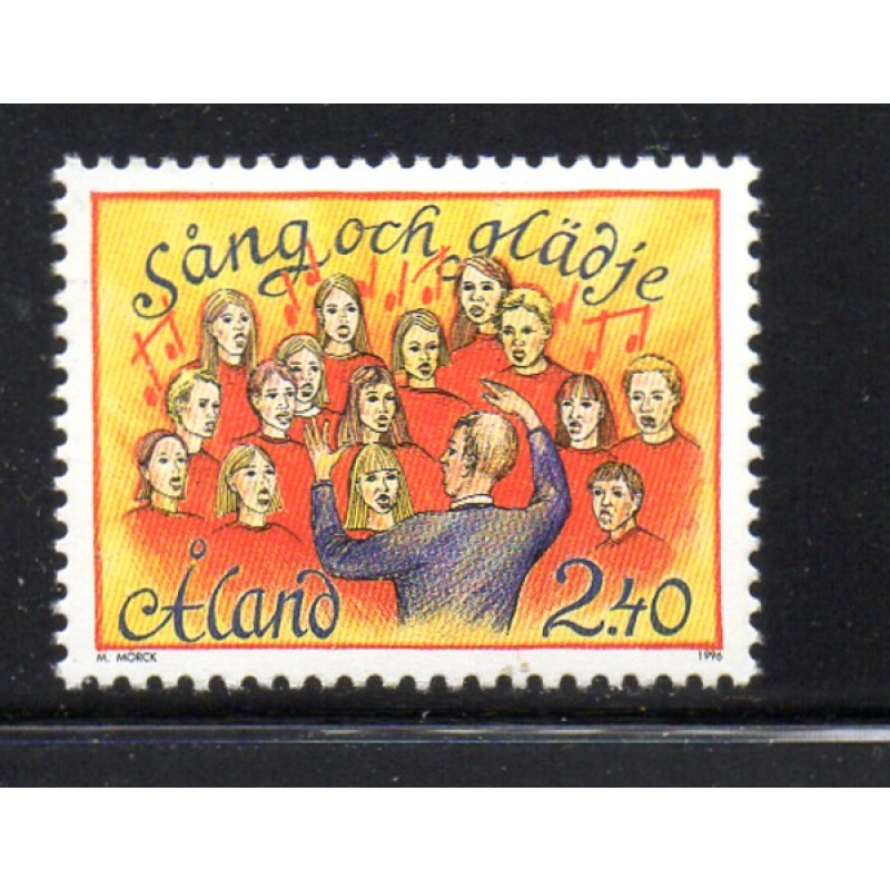 Aland Finland Sc 128 1996 Song & Music Festival stamp  mint NH