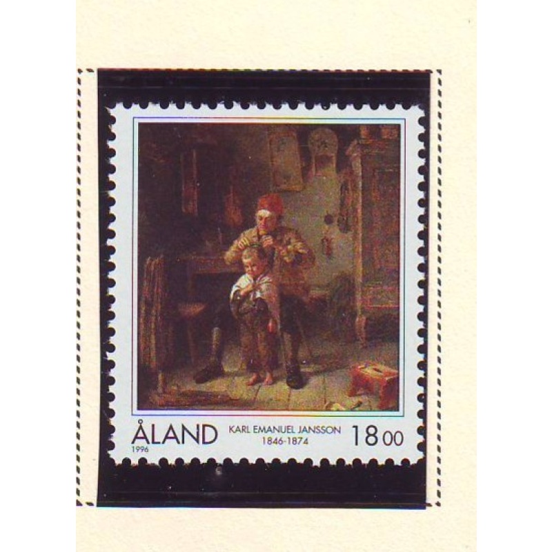 Aland Finland Sc 129 1996 Jansson Painting stamp mint NH