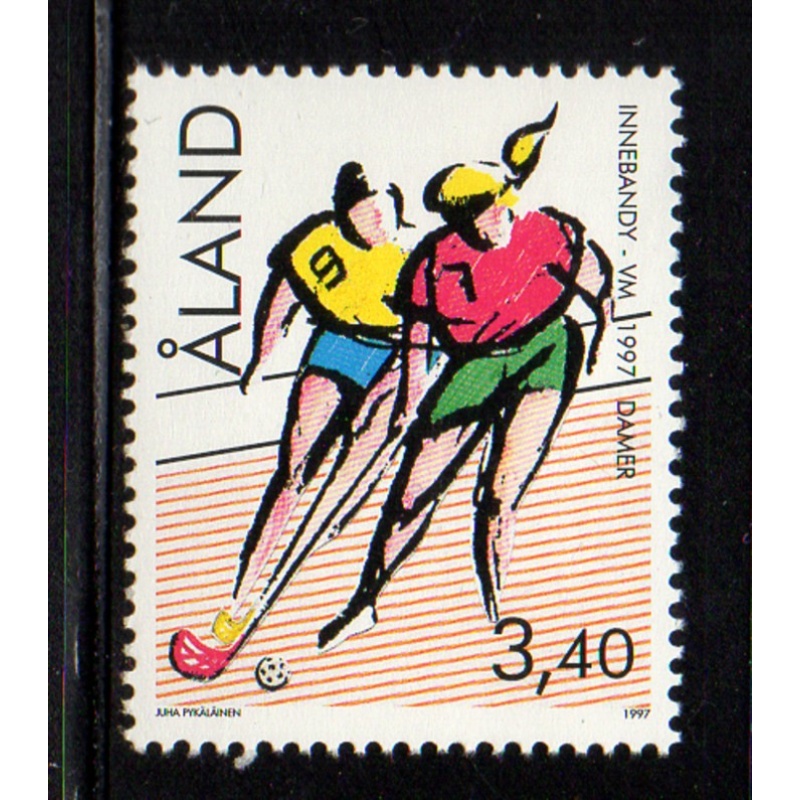 Aland Finland Sc 134 1997 Floorball Championships stamp  mint NH