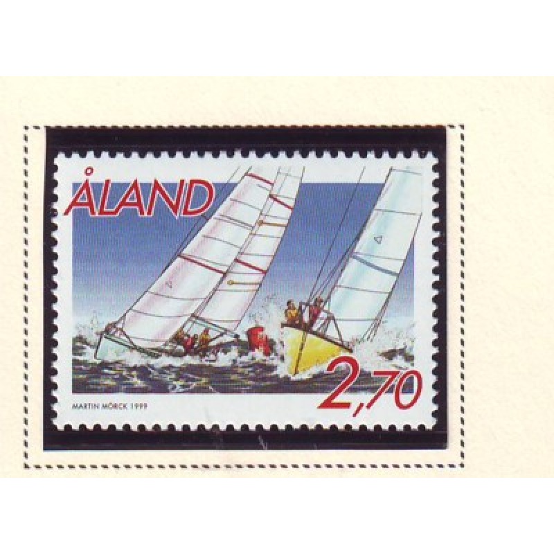 Aland Finland Sc 158 1999 Sailboat Races stamp mint NH