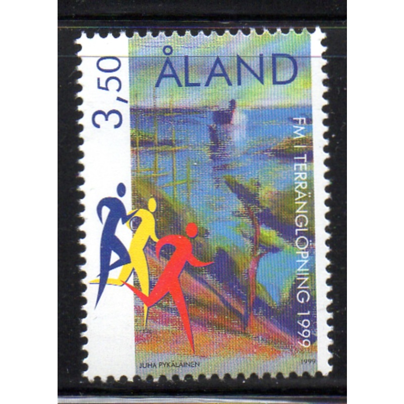 Aland Finland Sc 160 1999 Cross Country Championships stamp mint NH