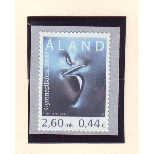 Aland Finland Sc 167 2000 Gymnastics Festival stamp mint NH