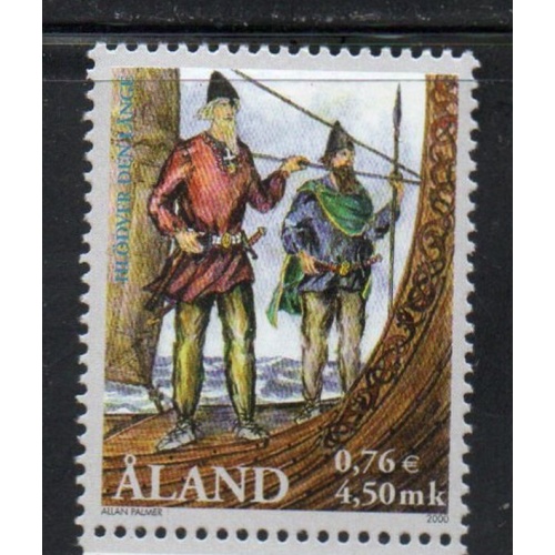 Aland Finland Sc 169 2000 Vikings stamp mint NH