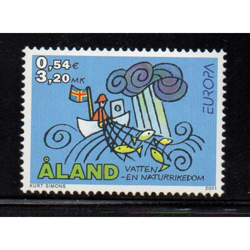 Aland Finland Sc 187 2001 Europa stamp mint NH