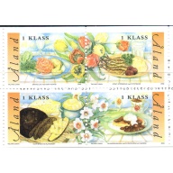 Aland Finland Sc 203 2001 Cuisine stamp set mint NH