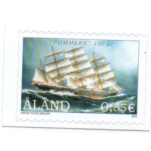Aland Finland Sc 214 2003 Museum Ship Pommern stamp mint NH