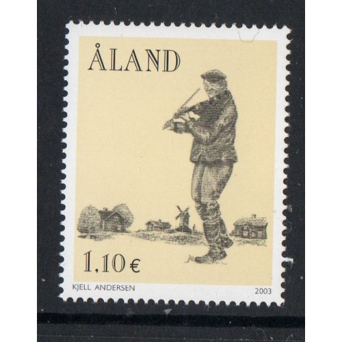 Aland Finland Sc 216 2003 Folk Music Association stamp mint NH