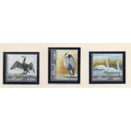 Aland Finland Sc 230-232 2005 Birds stamp set mint NH