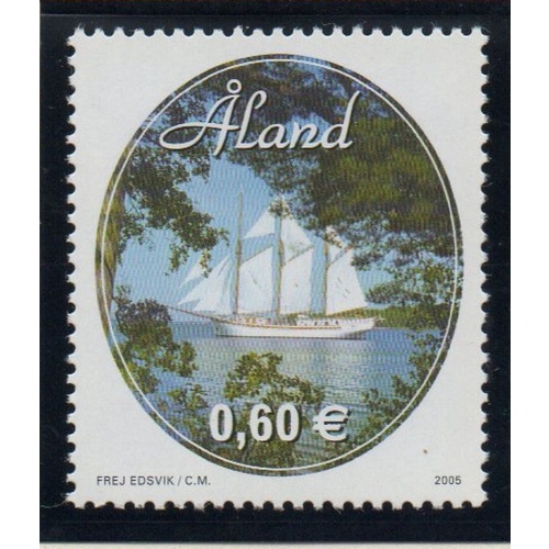 Aland Finland Sc 238 2005 Schooner Linden stamp mint NH