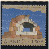 Aland Finland Sc 246 2006 Demilitarization stamp mint NH
