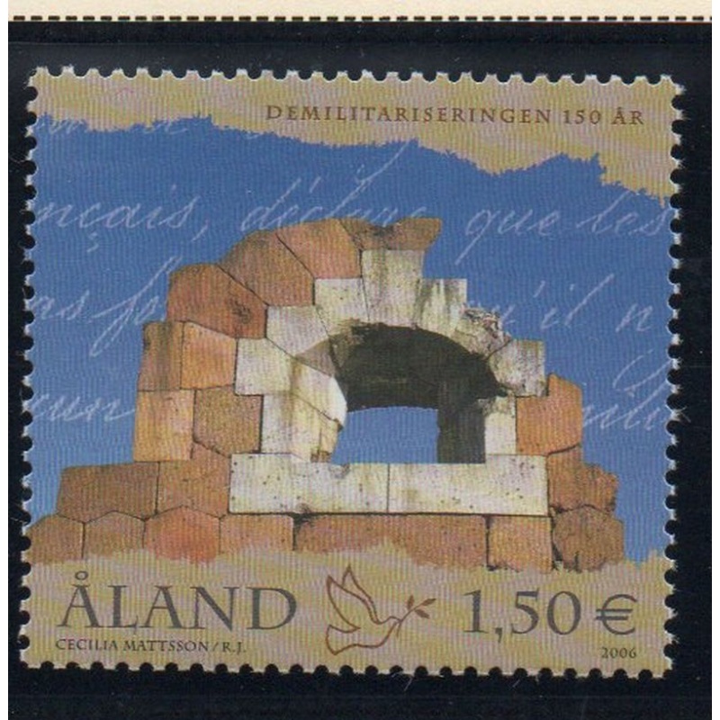 Aland Finland Sc 246 2006 Demilitarization stamp mint NH