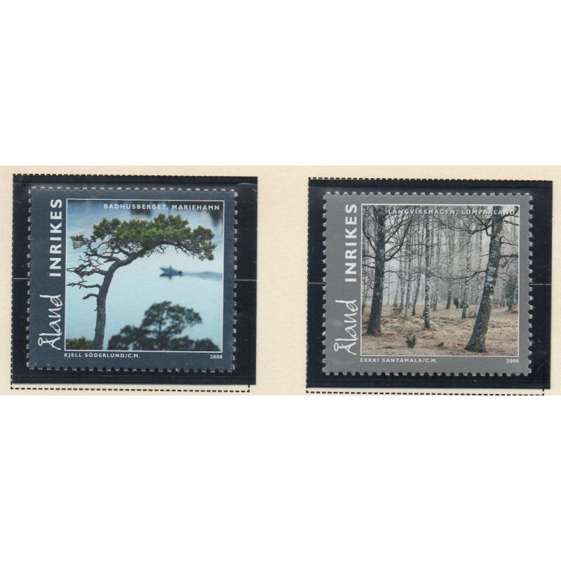 Aland Finland Sc 273-274 2008 Trees stamp set mint NH