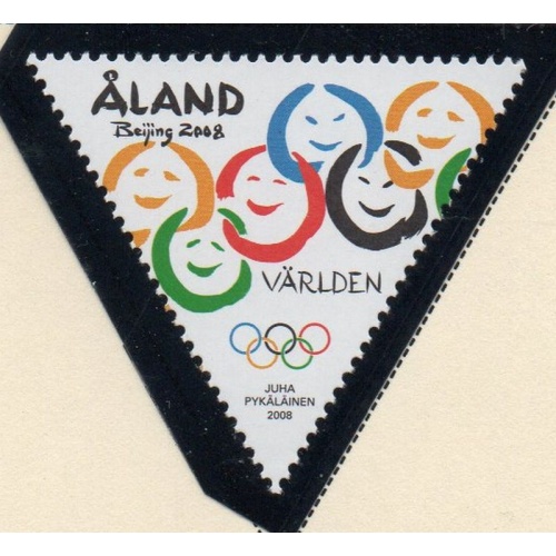 Aland Finland Sc 275 2008 Beijing Olympics stamp mint NH