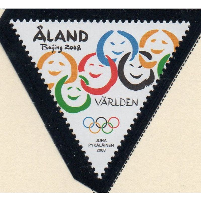 Aland Finland Sc 275 2008 Beijing Olympics stamp mint NH