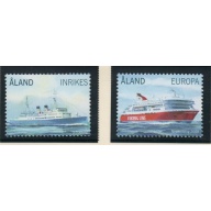 Aland Finland Sc 288-289 2009 Ferry Boats stamp set mint NH