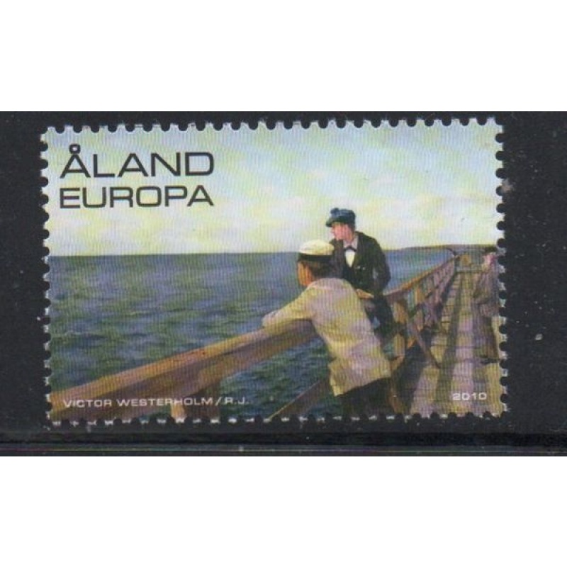 Aland Finland Sc 297 2010 Mail Jetty Painting stamp mint NH